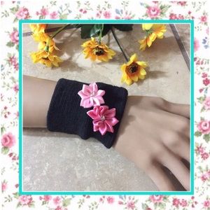 🎀 WRIST WALLET BAND ZIP POCKET FLOWER MONEY HOLDER BOHO SECRET POCKET BRACELET